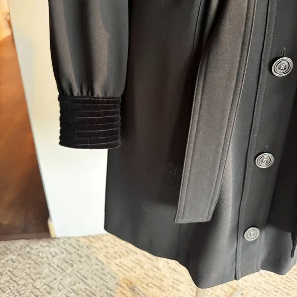 The Kooples - Marta belted velvet trim dress - Picture 3 of 11